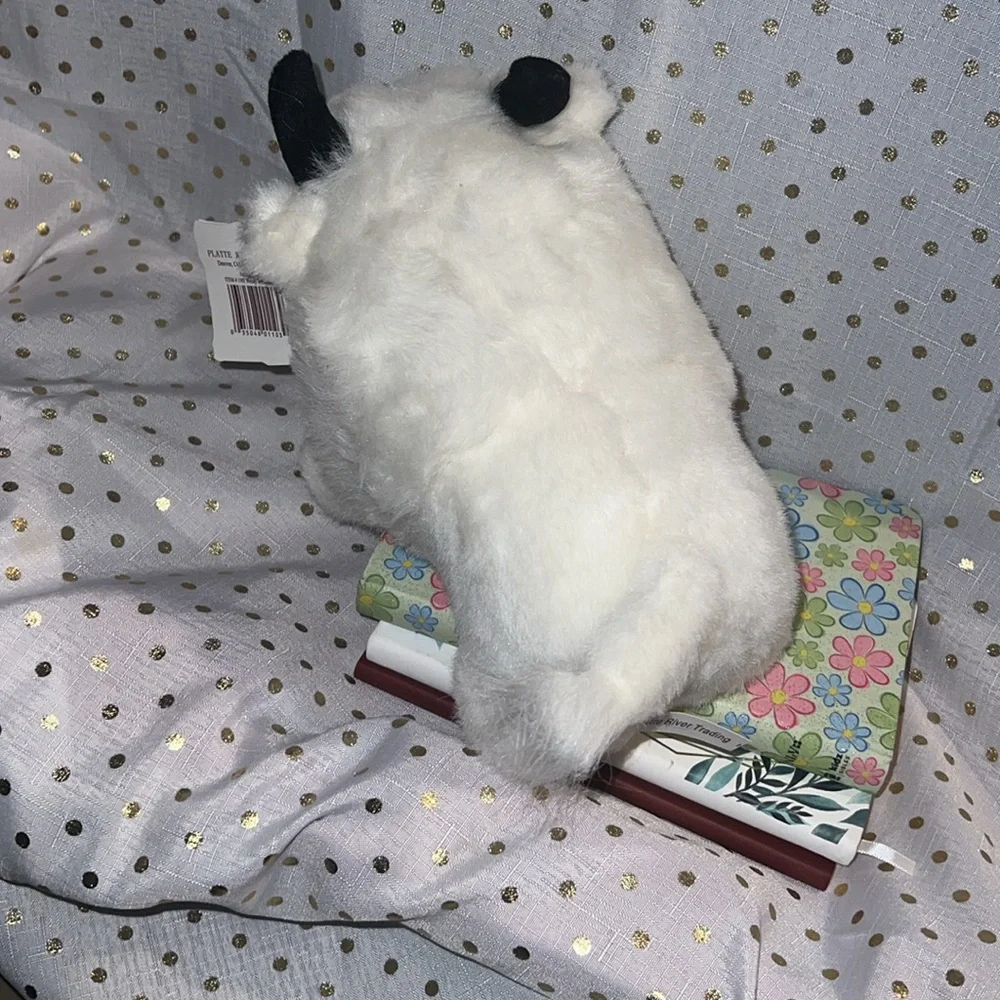 Buffalo 🦬 Plush White and Black Small Pet Toy